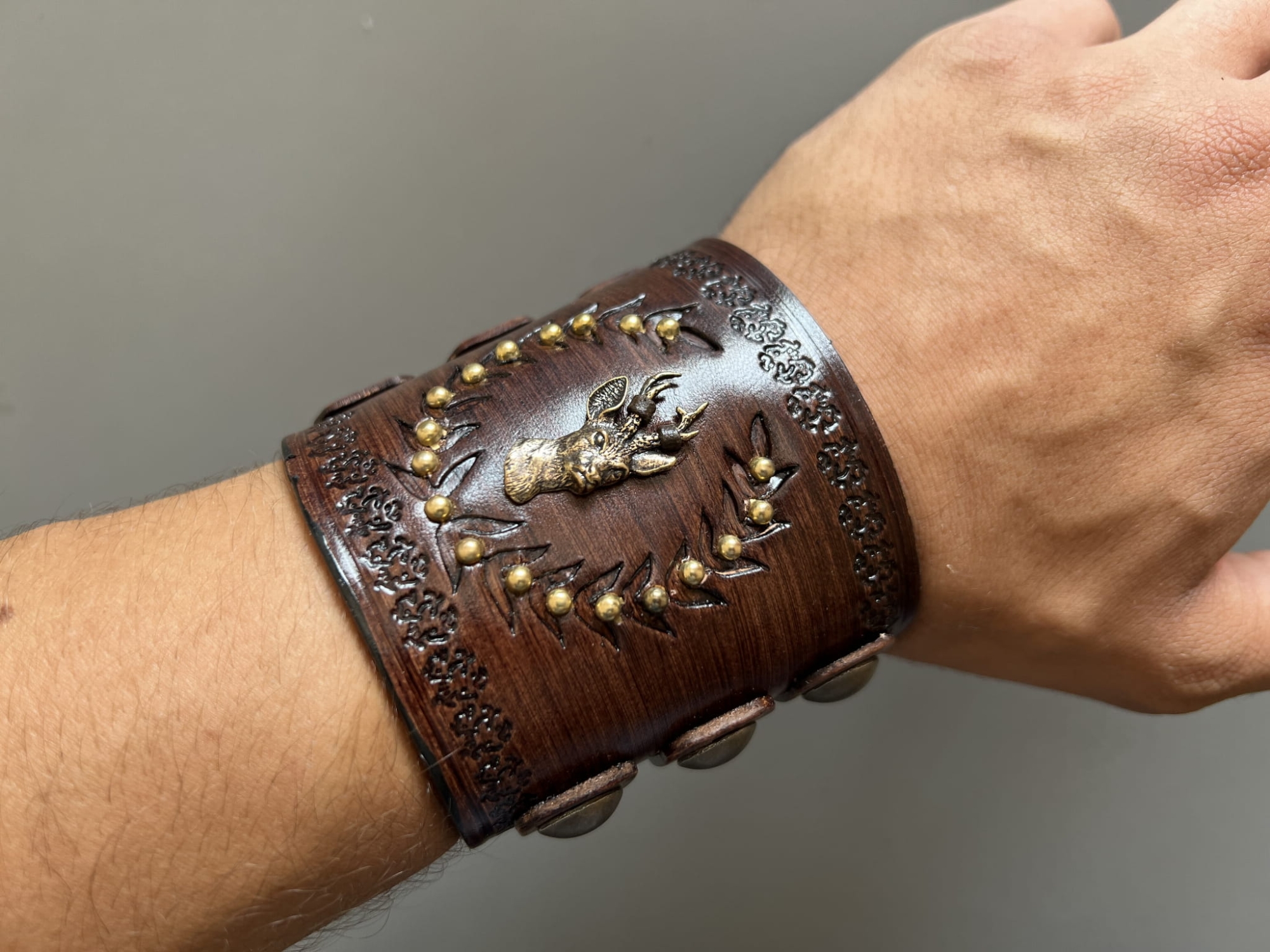 Bransoleta skórzana- Hedio B