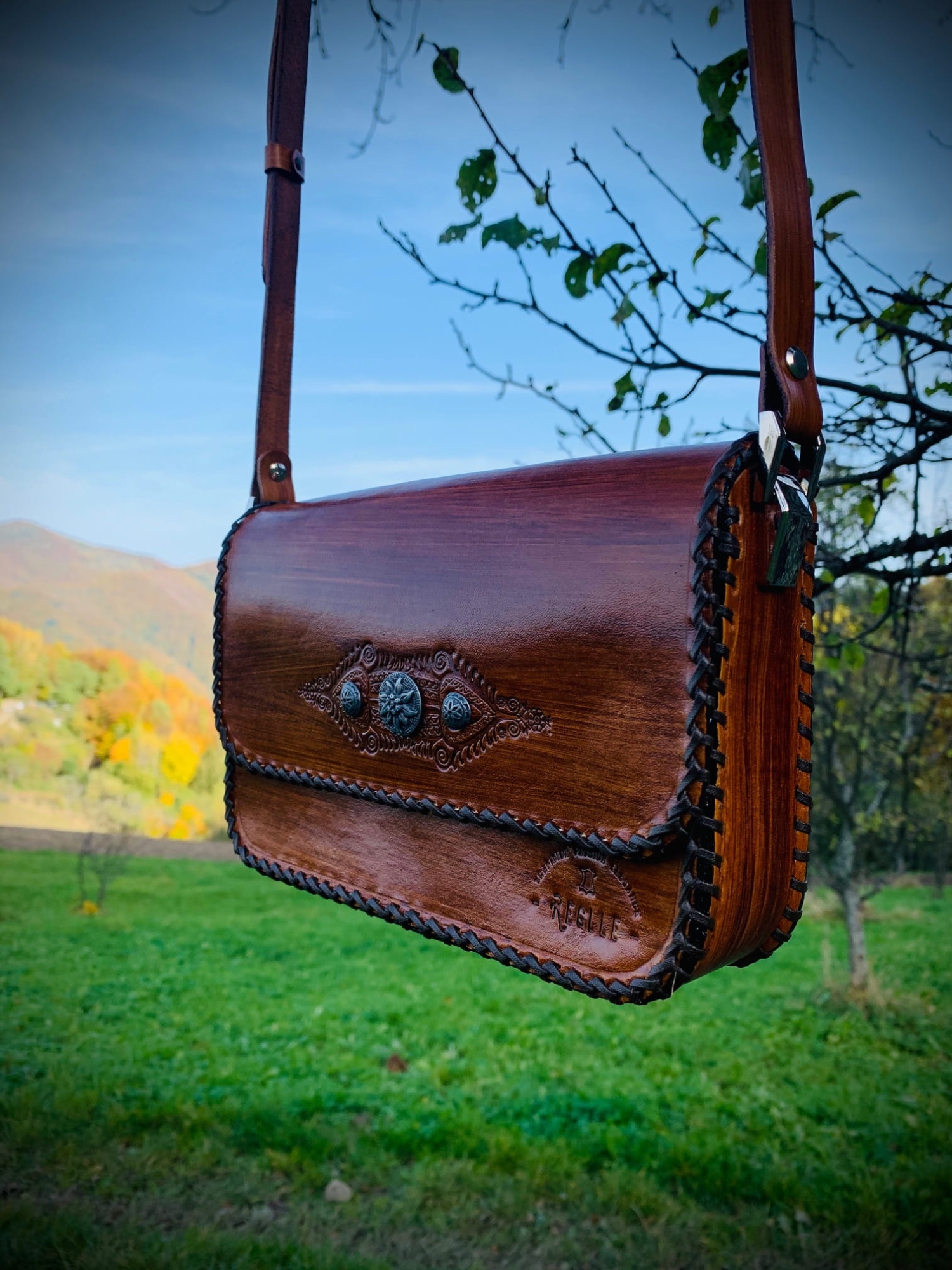Torebka skórzana - Estilo Brown